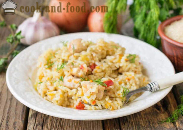 Zeleninový guláš s ryžou a kuraťom