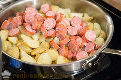 Recept zemiaky s klobásou