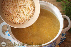 Ako variť kuracie polievka s ryžou