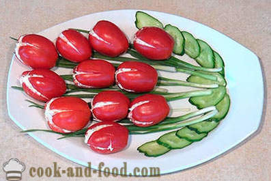 Slávnostné zloženie Tomato - tulipány