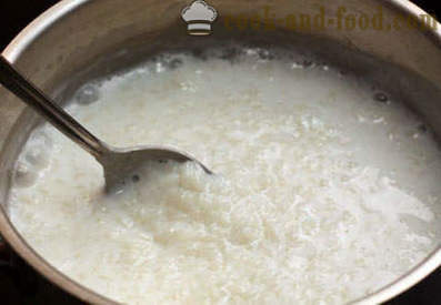 Mlieko ryžová kaša - krok za krokom recept