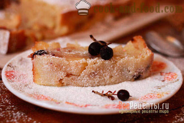 Sladký krupica koláč - recept s fotkou