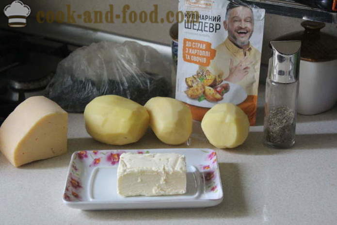 Pečené zemiaky so syrom - ako lahodné variť zemiaky v rúre, sa krok za krokom recept fotografií