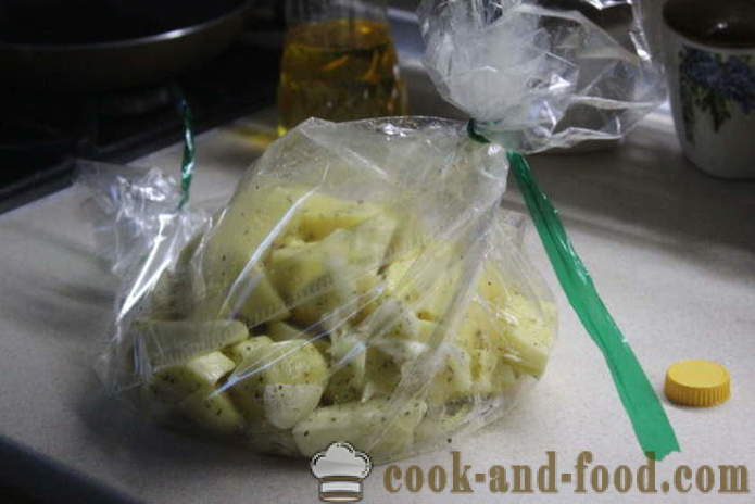Zapečené zemiaky s medom a horčicou v rúre - ako lahodný variť zemiaky v diere, krok za krokom recept s Phot