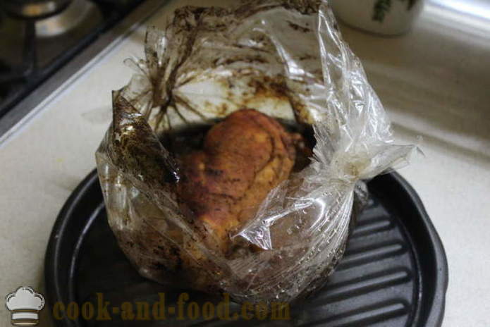 Home pastrami kuracie prsia v alobale - ako urobiť pastrami kura v rúre, sa krok za krokom recept fotografiách