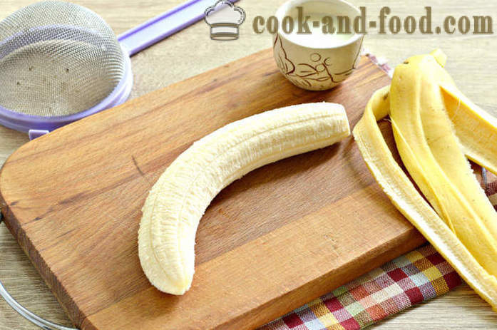 Kaša banány v mixéri pre dojčatá - ako sa varí kaša banán lákať, krok za krokom recept fotografiách