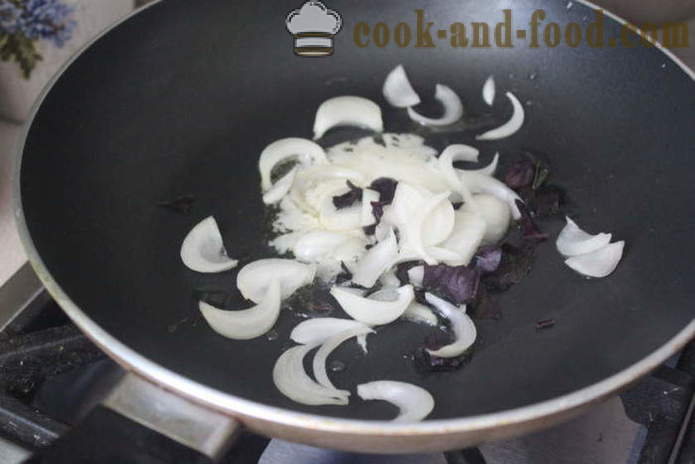 Mäsové guľky mitboly - mitboly ako variť v panvici, krok za krokom recept fotografiách