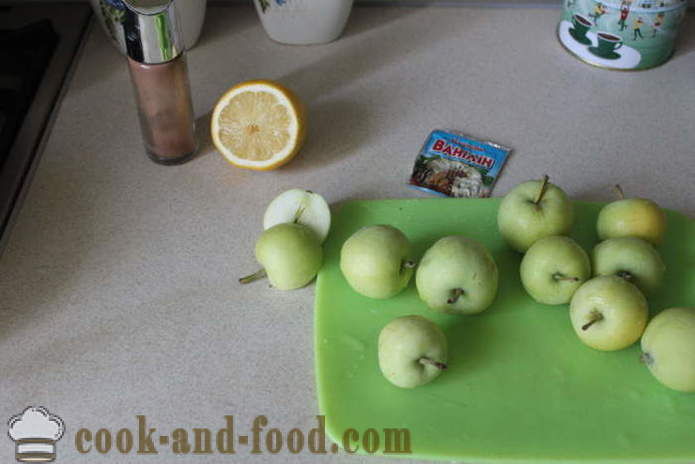 Apple kompót s citrónom čerstvých jabĺk - ako variť jablkový kompót z čerstvých jabĺk, krok za krokom recept fotografiách