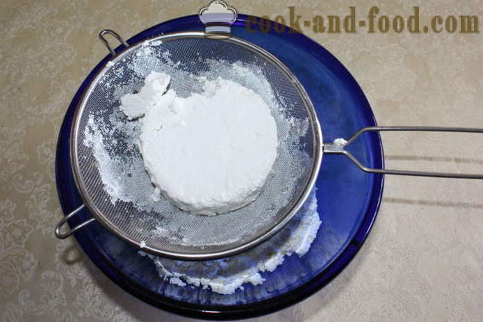 Tvaroh koláč s jahodami bez pečenia - ako variť koláč s jahodami, krok za krokom recept fotografiách