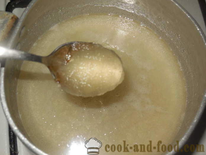 Čerešničkou želatínou na mazanec - ako pripraviť polevu bez vajec krok za krokom recept fotografiách