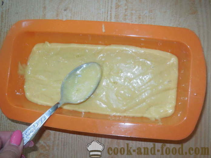 Jednoduchý košíček na majonézou a kyslou smotanou - ako sa pečie tortu bez masla, krok za krokom recept fotografiách
