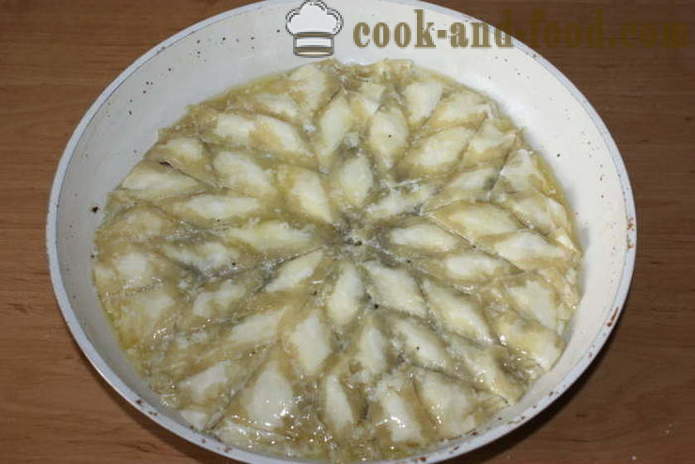 Turecká baklava s orechmi - Ako sa robí baklava doma krok za krokom recept fotografiách