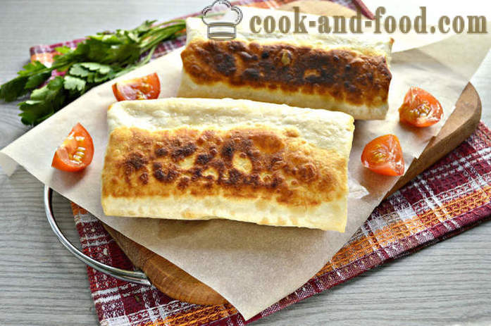 Párky v pita chleba so syrom a majonézou - ako robiť klobásu na pita chlieb, krok za krokom recept fotografiách