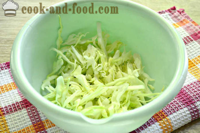 Krok za krokom foto recept lahodné šalát z čerstvej kapusty a mrkvu - ako variť lahodný šalát z mladého kapusty a mrkvu