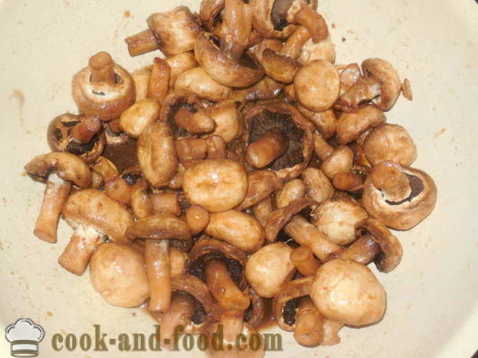 Huby huby marinované v sójovej omáčke - ako smažiť huby na grile, krok za krokom recept fotografiách