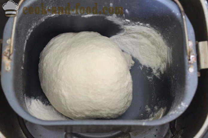 Mliečne biely chlieb do pekárne - ako sa pečie chleba v mlieku, krok za krokom recept fotografiách