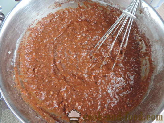 Najjednoduchší čokoládový mrkvový koláč s rastlinným olejom - ako variť mrkvový koláč v rúre, sa krok za krokom recept fotografiách