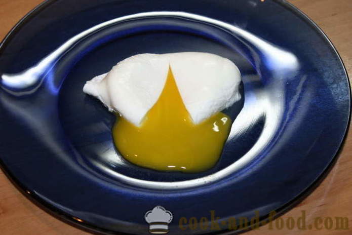 Vajcia sadené vo vode - ako variť zastretým vajcom doma krok za krokom recept fotografiách