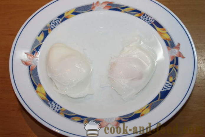 Vajcia sadené vo vode - ako variť zastretým vajcom doma krok za krokom recept fotografiách