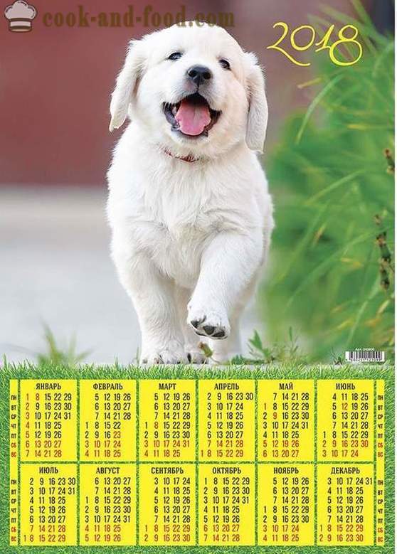 Kalendár 2018 - Rok Psa na východnom kalendári: sťahujte zadarmo vianočný kalendár so psami a šteňatá.