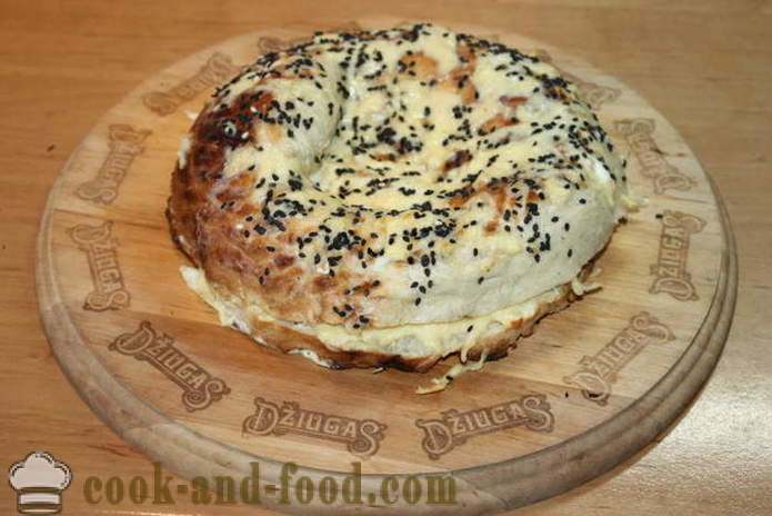 Uzbek chlieb so syrom v rúre - ako variť teplé sendviče so syrom doma krok za krokom recept fotografiách