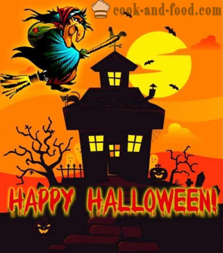 Scary Halloween karty s popoludnie - obrázky a pohľadnice pre Halloween zadarmo