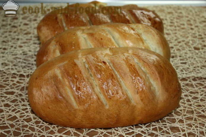 Plátky chleba v rúre - ako sa pečie chlieb plátky v rúre doma, krok za krokom recept fotografiách