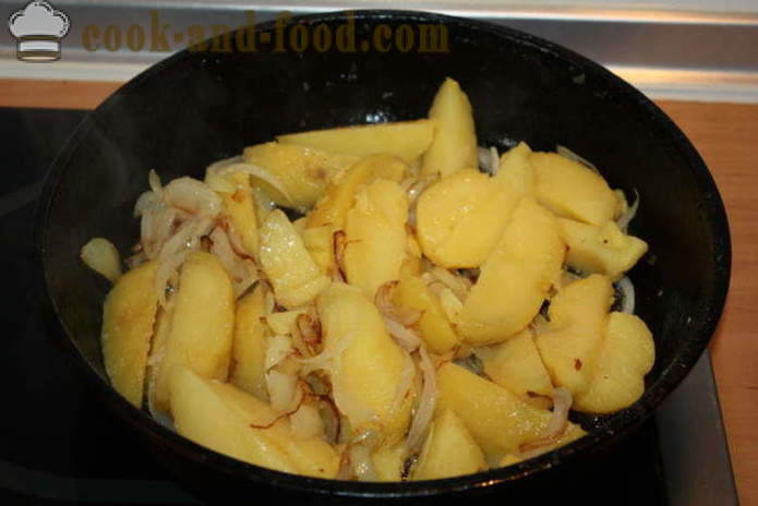 Jahňacie kotletky v rúre so zemiakmi a cibuľou - ako variť lahodné jahňacie kotletky, krok za krokom recept fotografiách