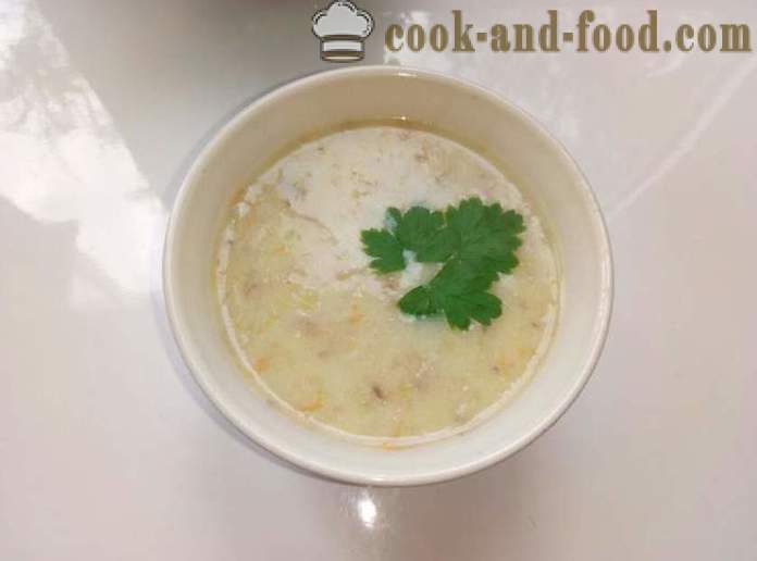 Hubová polievka v Karpatsko - ako variť hríb yushku huby krok za krokom recept fotografiách