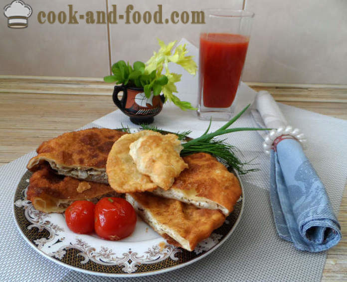 Taštičky s mäsom a syrom v gréckej - ako robiť taštičky doma krok za krokom recept fotografiách