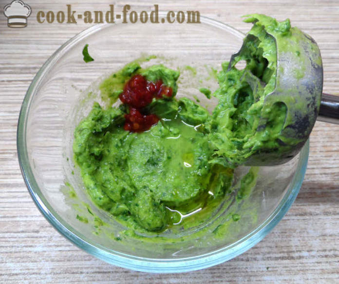 Green guacamole omáčkou classic - ako robiť guacamole avokádo doma krok za krokom recept fotografiách
