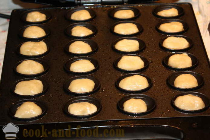 Sušienky Orechy ako dieťa - Ako sa robí sušienky s kondenzovaným mliekom orechy, starým krok za krokom recept fotografiách