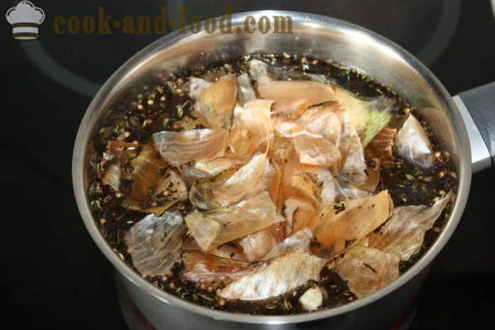 Chutné makrela, údený čaj a cibuľové šupky - ako fajčiť makrely v cibuľovej kožiach doma krok za krokom recept fotografiách