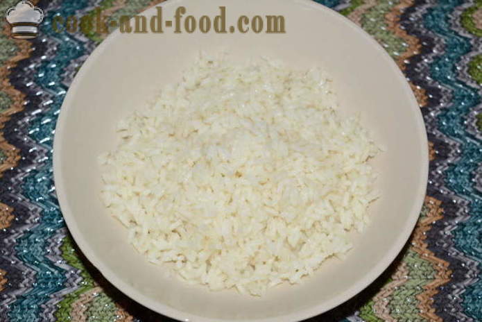 Delicious kastról pečene s ryžou - ako variť pečene kastról do rúry s krok za krokom recept fotografiách