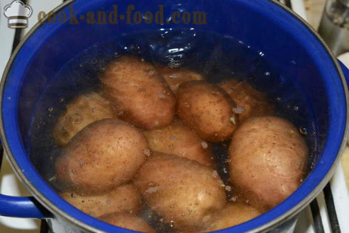 Varené zemiaky v šupke na šalát - ako variť zemiaky v šupke v hrnci s krok za krokom recept fotografiách