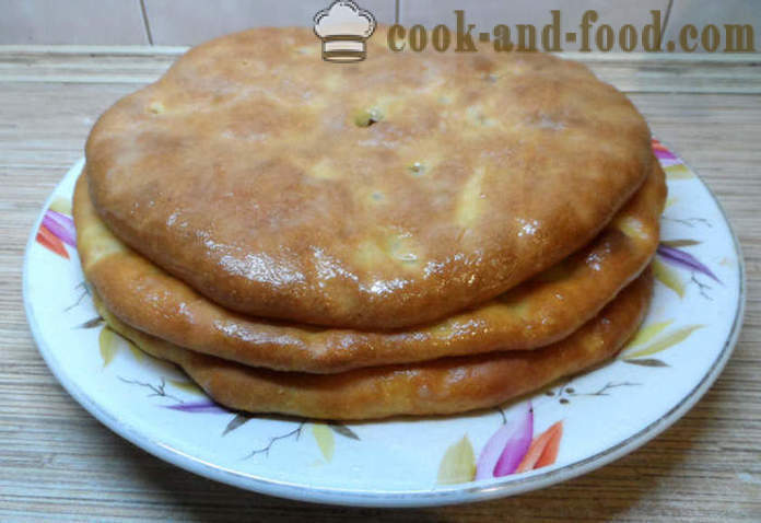 Delicious Osetsko koláče s rôznymi náplňami - ako variť osetinský koláče doma krok za krokom recept fotografiách