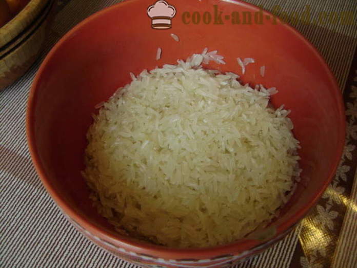 Delicious hrudky ryža obloha - ako variť ostrý ryže obloha v čínštine, krok za krokom recept fotografiách