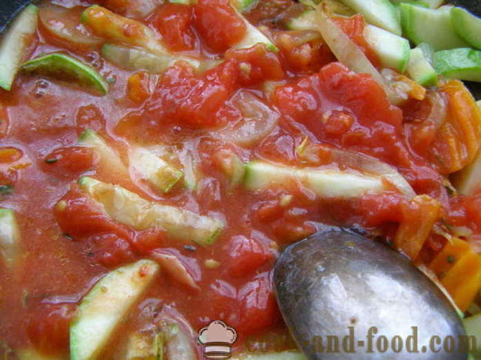 Bradavičnatej vyprážané na panvici so zeleninou a paradajkovou omáčkou - ako variť vyprážané filety bradavičnatej krok za krokom recept fotografiách