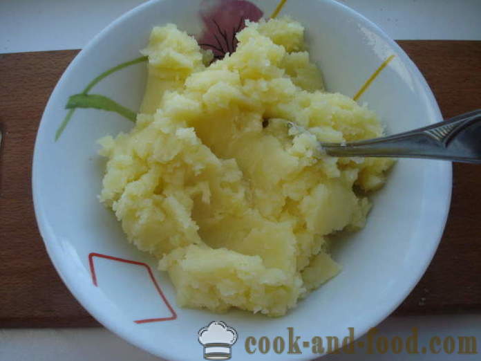 Plnka pre knedle so zemiakmi - ako sa napcháva na knedle a zemiaky, sa krok za krokom recept fotografiách