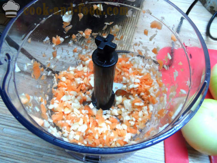 Huby plnené šunkou a syrom - Ako pripraviť plnené šampiňóny v rúre, sa krok za krokom recept fotografiách