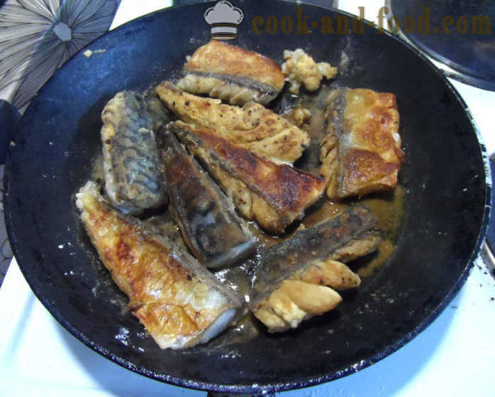 Makrela konzervy v teriyaki omáčkou na panvici - ako variť chutné vyprážané makrely krok za krokom recept fotografiách