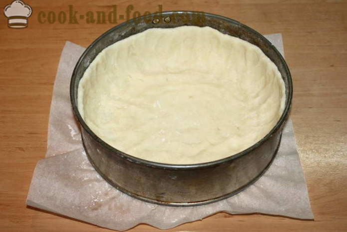 Lahodné kuracie koláč so syrom - ako variť kuracie koláč v rúre, sa krok za krokom recept fotografiách