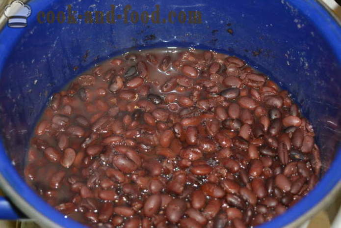 Lobi z červených fazúľ s mrkvou a lukom- ako variť Lobi červených fazúľ, krok za krokom recept fotografiách