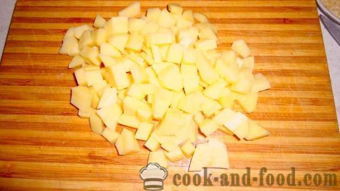 Králičie polievka so zemiakmi - ako uvariť chutnú polievku z králika, krok za krokom recept fotografiách