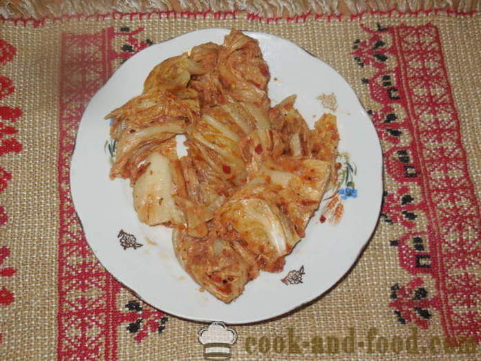 Čínska kapusta kimchi v kórejčine - ako sa kimchi doma krok za krokom recept fotografiách