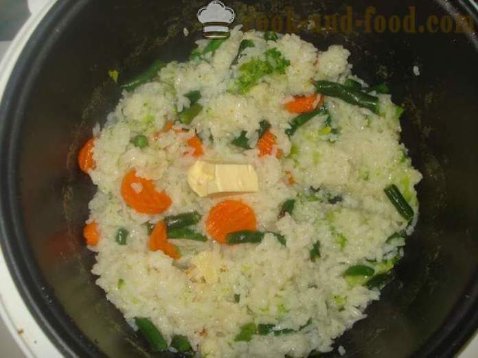 Ryža so zeleninou v multivarki - ako variť ryžu so zeleninou v multivarki, krok za krokom recept fotografiách