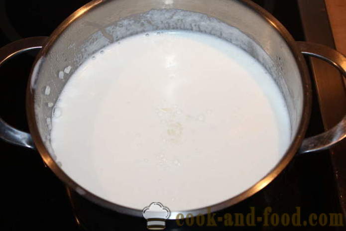 Ryžová kaša s tekvicou na mlieko - ako sa varí ryža kaša s tekvicou na tanieri, sa krok za krokom recept fotografiách
