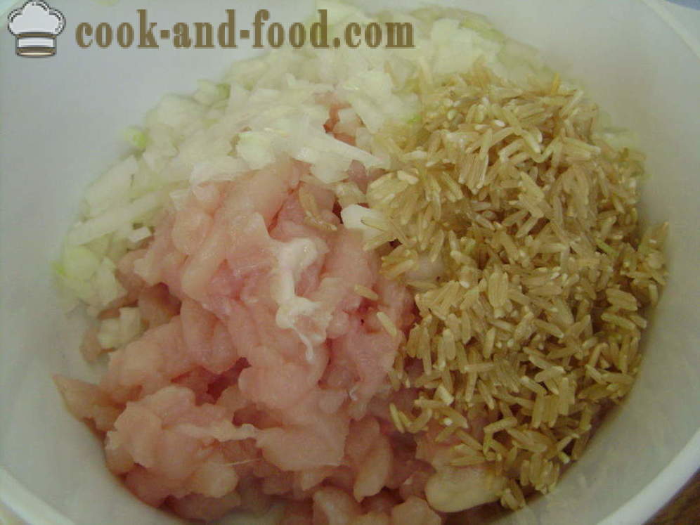Mäkké zelenina s ryžou a mletým mäsom - Ako pripraviť plnené zeleniny, sa krok za krokom recept fotografiách