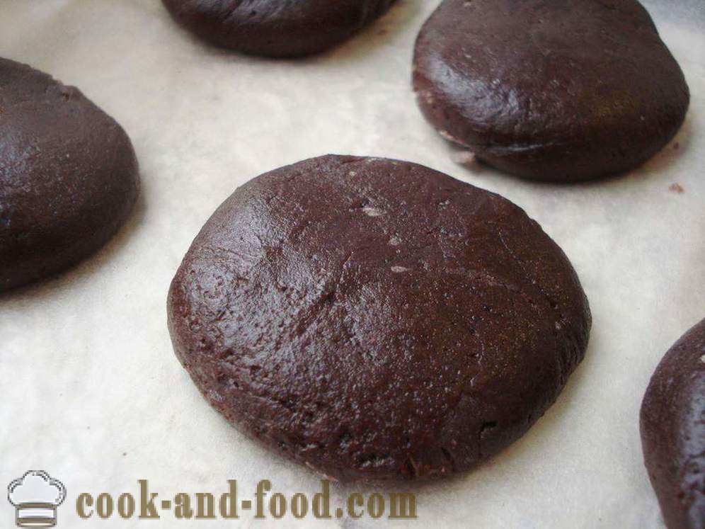Domáce čokoládové sušienky s kakaom rýchlo a jednoducho - ako variť sušienok doma krok za krokom recept fotografiách