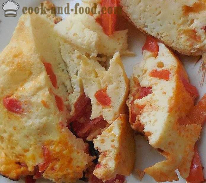 Omeleta s paradajkami v multivarki - ako variť omeletu v multivarki krok za krokom recept fotografiách